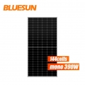 Bluesun offre spéciale panneau solaire demi-cellule 370W 380W 390W Perc panneau solaire 144 cellules panneau solaire