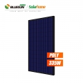 Silicium polycristallin Bluesun 335Watt Panneau solaire poly noir 335W 335Wp 72 panneaux solaires à cellules