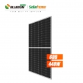 BluesunModule solaire à haute efficacité 144cellules Panneau solaire à demi-coupe Perc 440Watt 440W Module PV noir 440Wp Paneles Solares