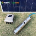 Pompe solaire à courant continu du marché de l'Asie du Sud-Est 4 pouces 60M tête 1500W 2HP système de pompage solaire à courant continu pour l'agriculture