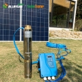 Pompe solaire à courant continu du marché de l'Asie du Sud-Est 4 pouces 60M tête 1500W 2HP système de pompage solaire à courant continu pour l'agriculture