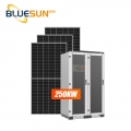 Système solaire Bluesun 200KW Hybride 200KW Solares Solutions de micro-réseau de stockage d'énergie industrielles commerciales