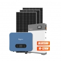 système d'énergie solaire hybride 10KW 12KW système solaire domestique puissance système solaire 10000 watts avec batterie solaire
