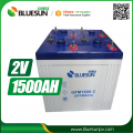 Batterie solaire 2V 1500AH aa rechargeable pour panneau solaire