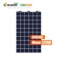 Bluesun vente chaude mono panneaux solaires bifaciaux 315W 320W 325W 330W prix du panneau solaire