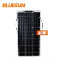 Bluesun meilleur panneau solaire flexible 50w 80w 160w ETFE mono panneau solaire flexible