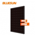 Panneau solaire sans taxe pour entrepôt Bluesun Europe 320 watts tout noir mono 320 w panneau solaire en silicium noir complet
