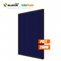 Bluesun PV Supplier Panneau solaire 60 cellules 290Wp Module solaire en silicium polycristallin noir 290Watt 290W
