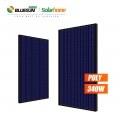 Panneau solaire Bluesun 340W Black Backsheet Poly 340 W 340Watt 350W 355 W Panneau solaire à cellules solaires