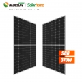 Panneaux solaires mono 370W 370Wp 370Watt de panneaux solaires de perc de module de picovolte de demi-cellule de Bluesun