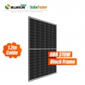Panneau solaire en silicium à cadre noir à haute efficacité Bluesun USA Panneau solaire noir 370 watts Panneaux solaires monocristallins 370wp