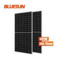 345W Bluesun Solar 340W 345W 350W Photovoltaïque 60Cell 345Watt Mono PERC Panneaux PV demi-coupés