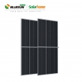 Bluesun 210mm cellule solaire 550watt double verre panneau solaire solaire 550w bifacial demi-cellule pv panneau solaire mono 210mm bipv panneau solaire