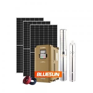 Bluesun off grid  pump solar water system 100m head 220v single phase solar pump inverter 2.2kw 7.5kw hybrid solar pump in Thailand-Bluesun
