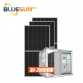 Bluesun sur système solaire hors réseau 30kw système de stockage d'énergie solaire pour l'industrie