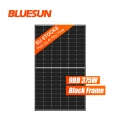 Bluesun EU Stocks Panneau Solaire Mono-Facial 166mm Cadre Noir 375W