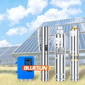 3HP deep well stainless steel solar borehole pumps for irrigation