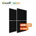 Bluesun HJT Solar Cell 470Watt Double Glass Solar Panel Solar 470W 475W Bifacial Half Cell HJT Solar Panel