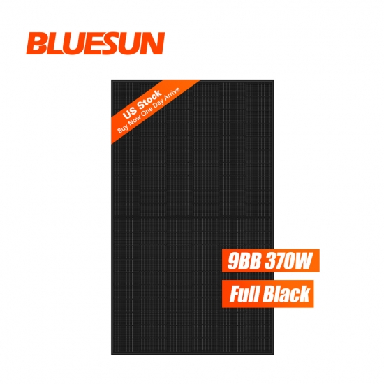 370watt black frame solar panel