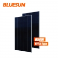 bluesun HJT panneau solaire de type n 650W 640W panneau solaire 650 W 650watt
