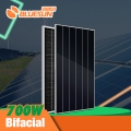 Bluesun nouveau panneau solaire bifacial à bardeaux à haute efficacité Panneaux solaires monocristallins de 700 watts de type N
