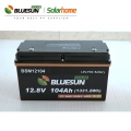 Batteries lithium-ion Bluesun haute capacité LifePO4 12V 104Ah batterie solaire de stockage d'énergie à cycle profond