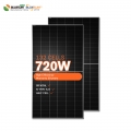 Fournisseurs de panneaux solaires bifaciaux Bluesun paneles solares costo 700w 720w panneau solaire pour l'électricité domestique
    