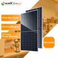 Panneaux solaires bifaciaux en verre double, 595w, 600w, 610w, 615w, demi-cellule, pour la maison