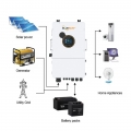 Onduleur solaire triphasé 10kw, sortie de liaison au réseau, onduleur de stockage solaire pur de haute qualité, IP65