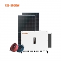 Système solaire commercial et industriel sur réseau 125KW-250KW