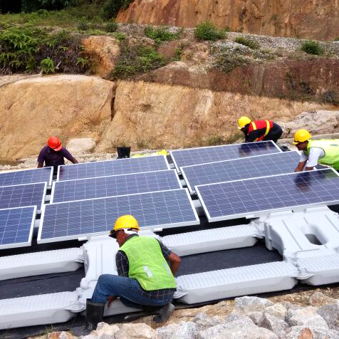 Installation solaire flottante de 270Kw en Malaisie