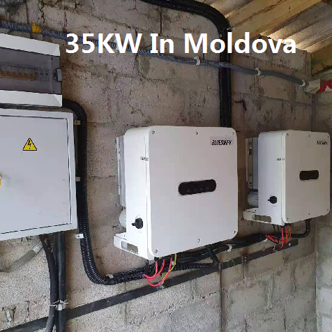  Bluesun toit 35kw Système solaire de grille en Moldavie