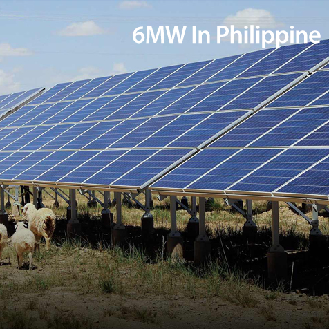 Centrale solaire de 6mw en philippine
