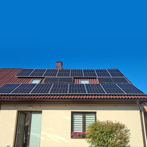 Projet solaire Bluesun 10KW sur réseau en Lituanie
