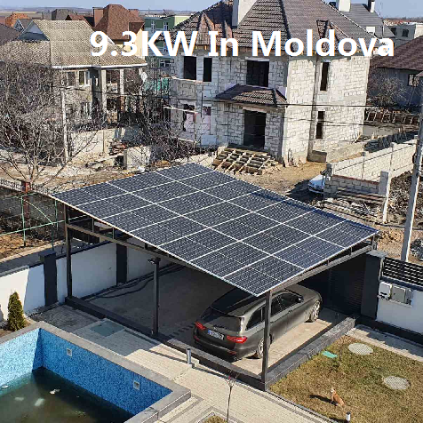  Bluesun 9.3kw Système solaire de grille en Moldavie