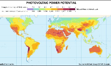En 2020, la capacité photovoltaïque installée cumulée dans le monde est de 760,4 GW, 20 pays ont ajouté plus de 1 GW d'installations photovoltaïques.