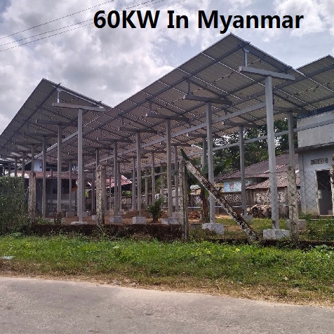 Système solaire bluesun 60KW au myanmar