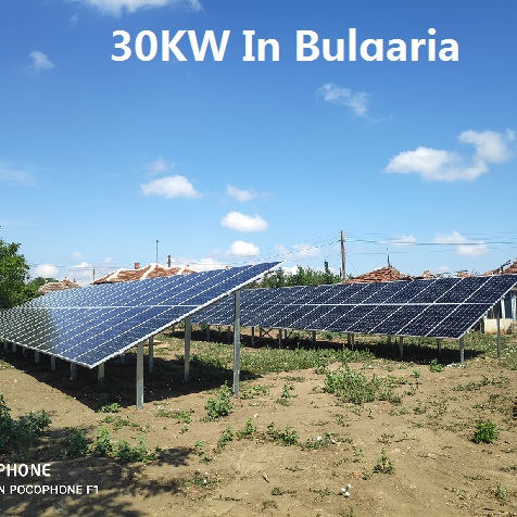  Bluesun 30kw Système solaire en Bulgarie