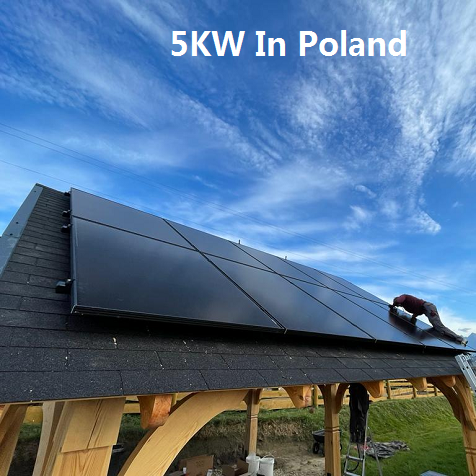 Système solaire résidentiel Bluesun 5KW en Pologne
